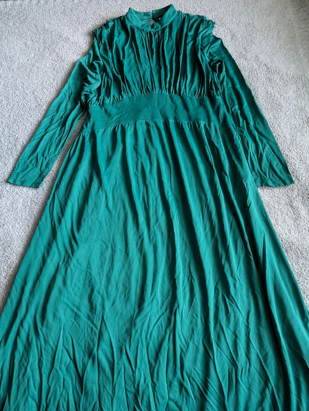 🌼B2G1🌼 FARM Rio Teal Long-Sleeve Maxi Dress - Picture 3 of 13